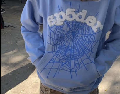 Blue spider hoodie