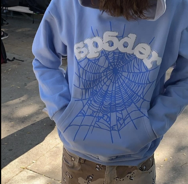 Blue spider hoodie