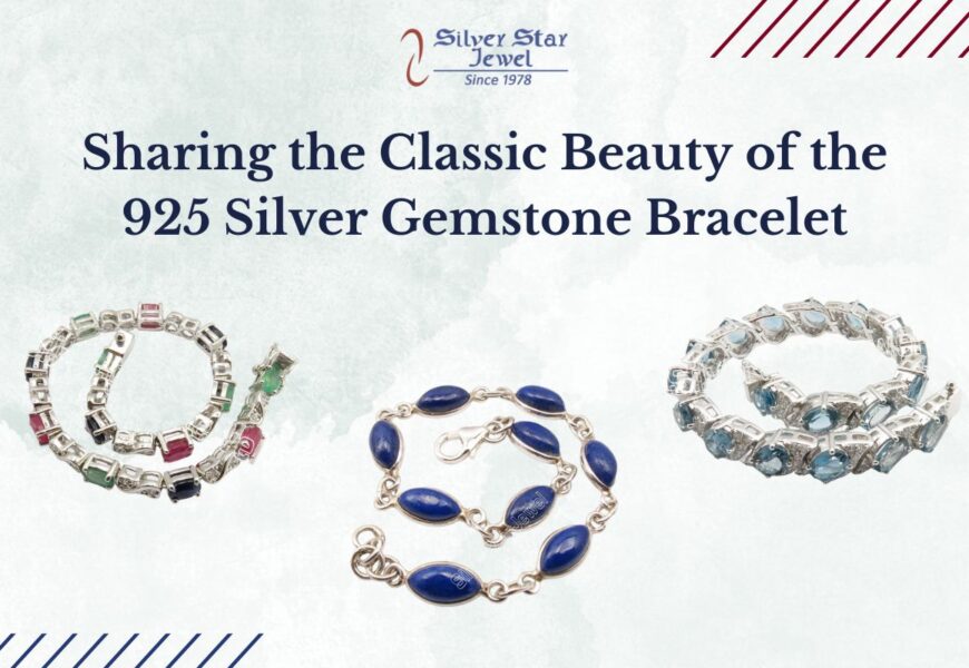 925 Silver Gemstone Bracelet