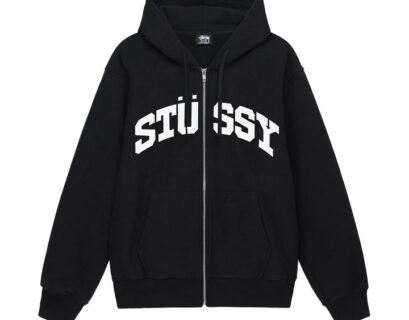 BLOCK SPORT ZIP HOODIE-BLACK