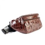 Crocodile leather bag